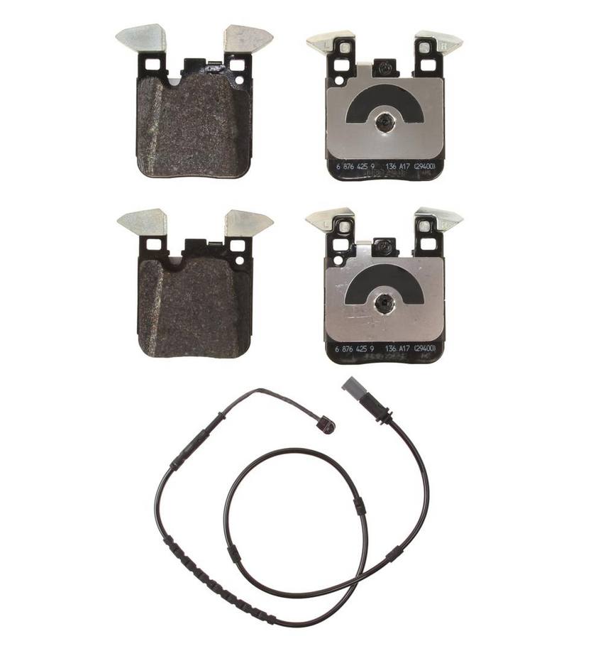 BMW Disc Brake Pad Set - Rear (w/ Sensor)